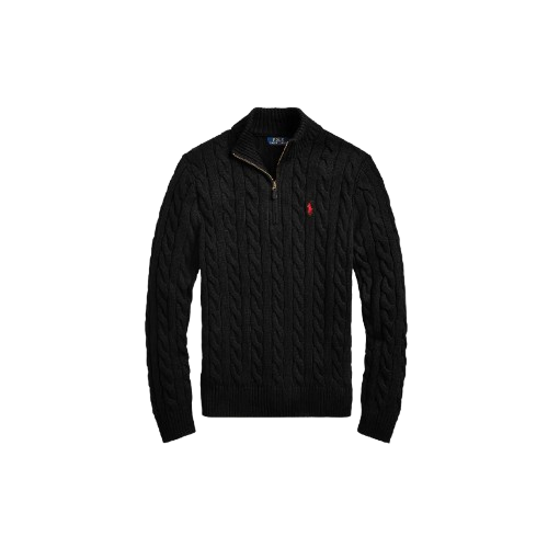 Polo Ralph Lauren Cable-Knit Quarter-Zip Sweater