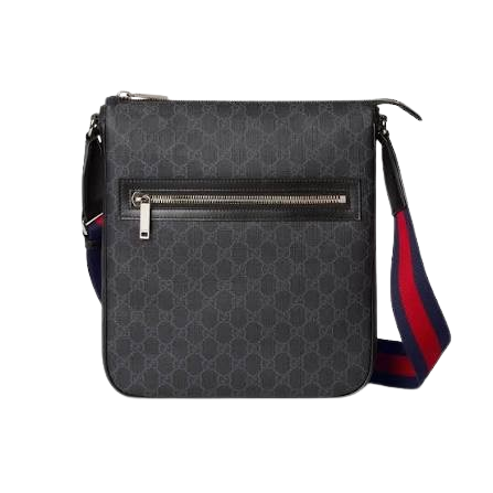Gucci GG Supreme Black Messenger Bag